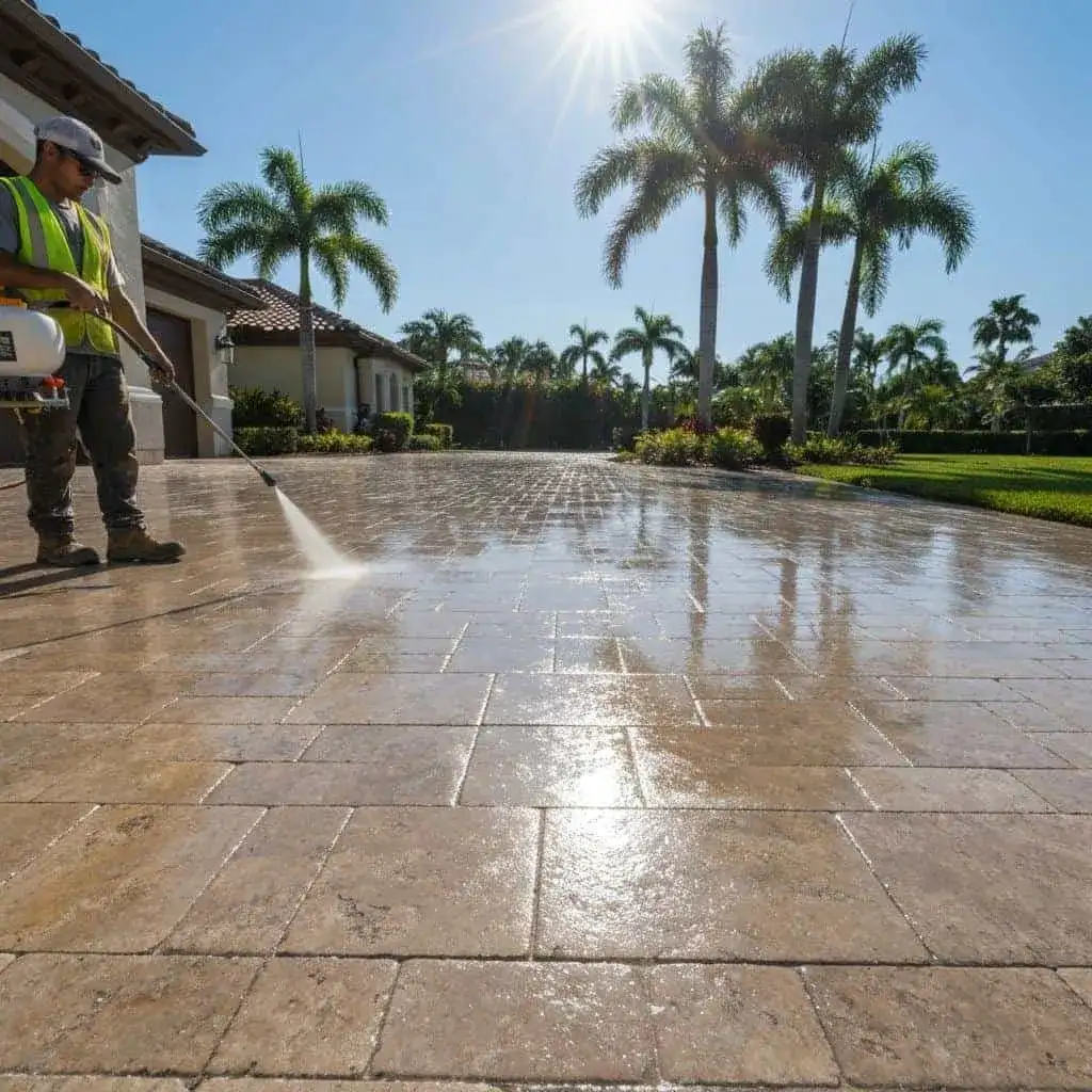 Paver Resealing & Staining