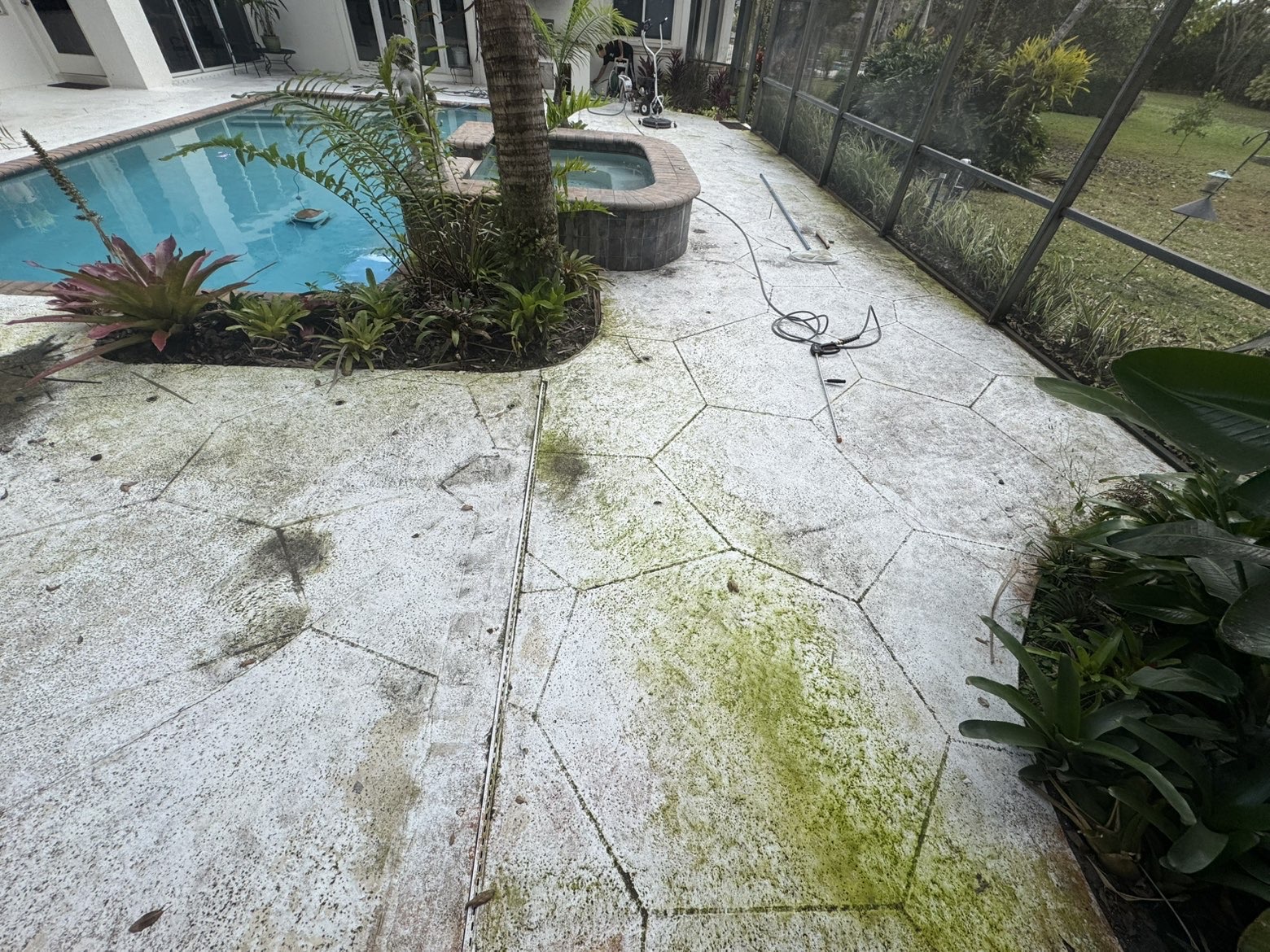 Walkway Prep · Before